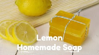 Lemon Homemade Soap [upl. by Korwun588]