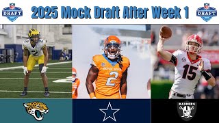 2025 NFL Mock Draft AFTER WEEK 1 Of The NFL Season [upl. by Stepha]