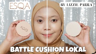 BATTLE CUSHION  ESQA FLAWLESS CUSHION VS BLP COVER CUSHION  CUSHION UNTUK KULIT KERING [upl. by Yrehc]