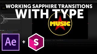 Working Sapphire Transitions with Type in Adobe After Effects [upl. by Ana]