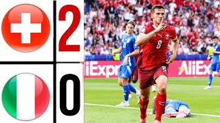 Switzerland vs Italy UEFA EURO 2024  Highlights amp Goals SvizzeraItalia EURO 2024 [upl. by Tisbee213]