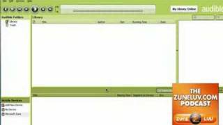 Audible On The Zune  Install Directions And Free Offer [upl. by Ayimat]
