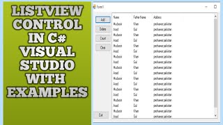 ListView C  How to use Listview Control in C  c listview  List View in C [upl. by Ettecul]