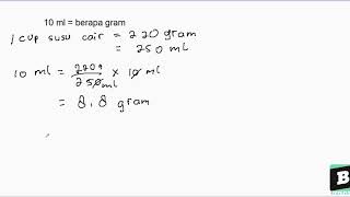 10 ml  berapa gram [upl. by Ailyt]