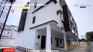 BUILT ON TWO FLOORS 4 BEDROOMS TERRACE DUPLEX FOR SALE 140000000 MILLION [upl. by Nylaroc]