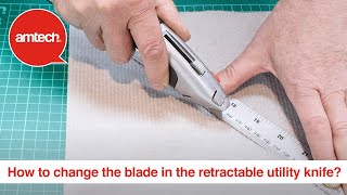 How do you change the blade in the retractable utility knife [upl. by Pricilla]