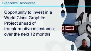 Blencowe Resources  A World Class Graphite Investment Opportunity [upl. by Perr422]