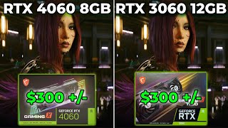 GeForce RTX 4060 8GB vs RTX 3060 12GB  Same Price Which Is Better [upl. by Burkley]