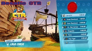 Desafio CTR letras Cala Crash Playa NSanity CRASH TEAM RACING NITRO FUELED [upl. by Herstein80]