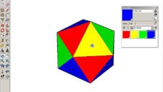 Making an Icosahedron in Google SketchUp [upl. by Nostrebor]