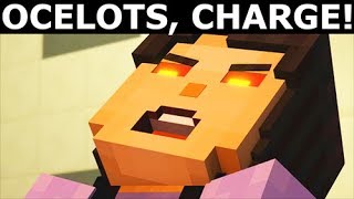 Ocelots Charge  Ill Talk To Him  Alternative Choices  Minecraft Story Mode Season 2 Episode 5 [upl. by Radack]