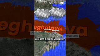 Heavy Rain Mystery Cherrapunji amp Mawsynram Rain Geography cherapunji shorts [upl. by Phelgen]