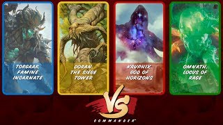 Commander VS S11E9 Torgaar vs Doran vs Kruphix vs Omnath [upl. by Godart]