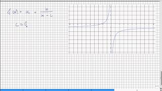 4303 Funktionsterm von gebrochen rationalen Funktionen aus Schaubild ablesen [upl. by Bigford]
