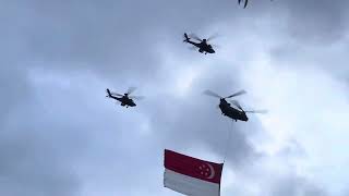 NDP 2024 9 Aug State Flag Flypast [upl. by Ormond849]