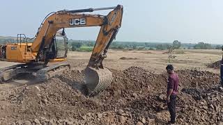 पाइप लाइन गाड़ने का काम शुरू excavator excavators trending viral [upl. by Novart]