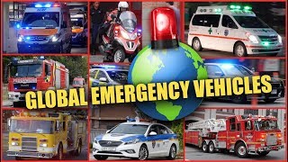 BEST OF  Emergency Vehicles Around The World [upl. by Annahsit848]