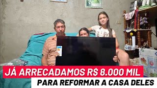 Sr Antônio chorou ao ganhar uma TV e ao saber que já arrecadamos R 8000 para reformar sua casa [upl. by Yanahs884]