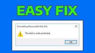 How To Remove Write Protection The Disk Write is Protected [upl. by Chandos]