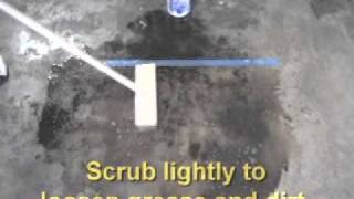 How to get Grease off Concrete Floors with QUICK DEGREASER [upl. by Bandur]