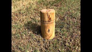 Woodturning a box from a Catalpa tree [upl. by Carling]