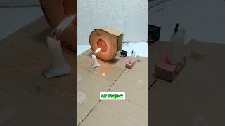 Air Power Experiment • Candle experiment tech fan youtubeshorts [upl. by Rosabella]