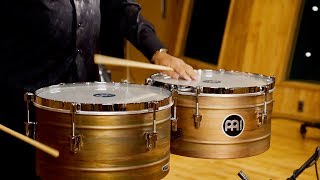 MEINL Percussion Marathon Series Timbales Antique  MT1415RRM [upl. by Ojyma]