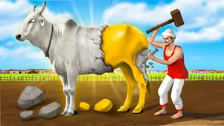 Golden Cow Statue  Hindi Kahaniyan  Hindi Stories  Kahani  Cartoon Cartoon  Cartoon [upl. by Helga]