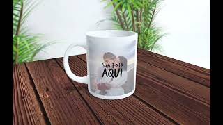 Caneca Personalizada com 2 Fotos [upl. by Sillig]