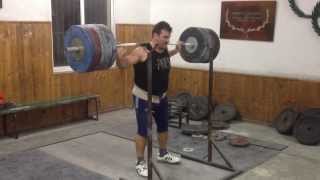 Odysseas Dimas 220kg Back Squat [upl. by Zoila]