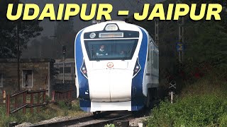 Train Spotting near Udaipur  Mewar Express amp Vande Bharat Express [upl. by Eelyme]