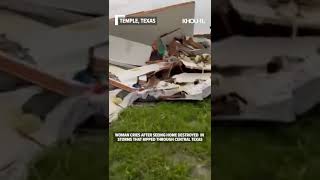 Woman cries after seeing home destroyed in Central Texas storms shorts [upl. by Clarita]