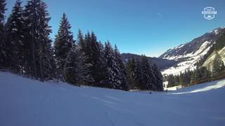 Skigebiet Balderschwang Kreuzleabfahrt an der Riedbergerhornbahn [upl. by Anihsit]