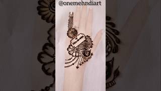 Very Easy Coin Blade Mehndi Design Trick😍 shorts youtubeshorts [upl. by Clemmy]