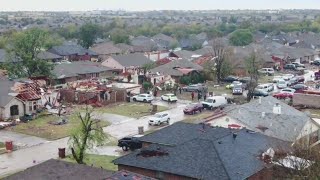 Severe storms tornadoes in Oklahoma injure at least 11 people leave thousands without power [upl. by Zelle]