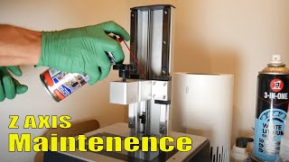 Resin Printer Z Rod NoiseBUZZ  How to Maintain amp Lubricate Z Axis [upl. by Nilak384]