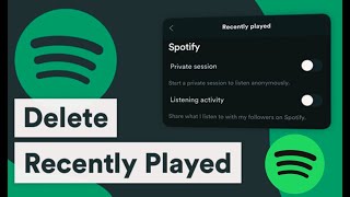 How to delete history in spotify [upl. by Nesyla835]