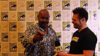 SDCC 2017 Kevin Michael Richardson is Floronic Man in BATMAN AND HARLEY QUINN [upl. by Docila]