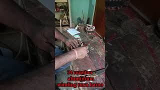 How to winding ceiling fan 😲😲😲ceiling fan winding aluminium wire shorts viral fan [upl. by Ilyk]