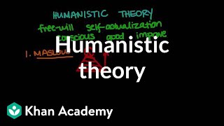 Humanistic theory  Behavior  MCAT  Khan Academy [upl. by Ecnarrot]