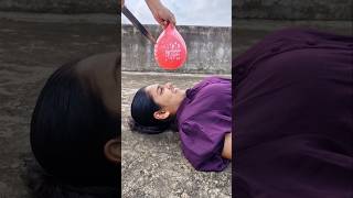 water balloon cutting challange 🎈TomampJerry 👍DiyaIshwarya shorts [upl. by Kamp]