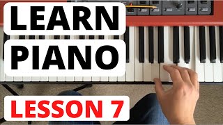 How To Play Piano for Beginners Lesson 7  Quavers Eighth Notes And Accidentals [upl. by Wallis]