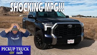 I cant believe it 2022 Toyota Tundra 100 mile realworld MPG test [upl. by Yarazed]