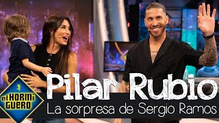 Sergio Ramos sorprende a Pilar Rubio apareciendo con uno de sus hijos  El Hormiguero [upl. by Olvan]