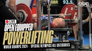 🔴 LIVE Powerlifting  Special Olympics All Categories  World Open Equipped Championships [upl. by Roberto194]