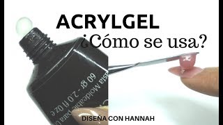 ACRYLGEL  POLY GEL ¿CÓMO SE APLICA [upl. by Ashlan]