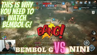 MIR4 BEMBOL G VS NINI THIS IS HOW YOU PLAY WARRIOR 1HAND mir4 mir4global nft [upl. by Tiedeman]