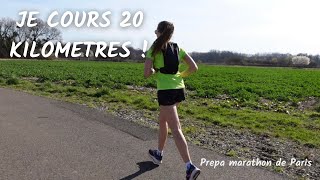 Je cours 20 kilomètres  prépa marathon de Paris [upl. by Yaker]