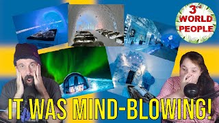 3rd WORLD PEOPLE DISCOVER THE ICE HOTEL IN SWEDEN  SWEDEN REACTION [upl. by Nilad]