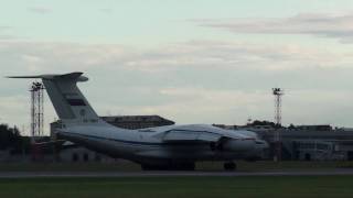 IL76 MD Takeoff from Tolmachevo Novosibirsk Russia original sound Full HD [upl. by Llyrad]